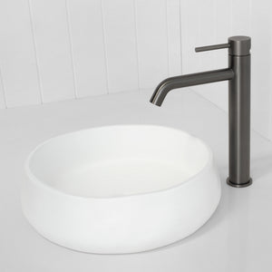 Vienna Tall Basin Mixer — Brushed Gunmetal