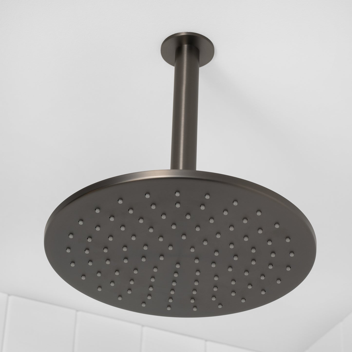 Lyon Ceiling Shower Arm and Head Gunmetal