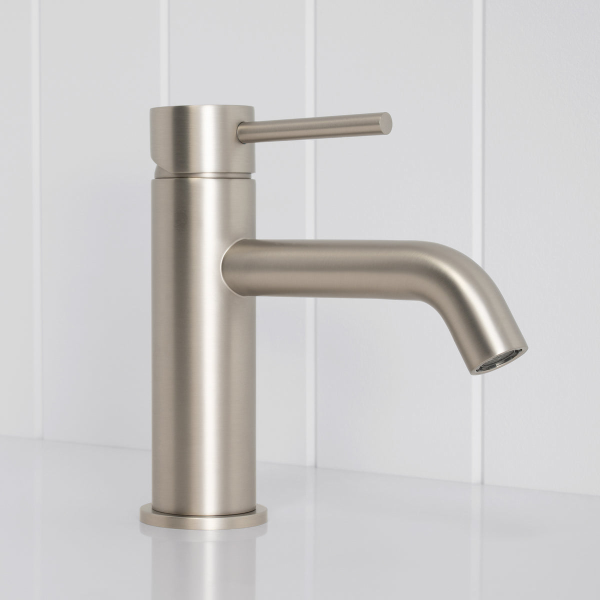 Vienna Short Basin Mixer - Brushed Nickel