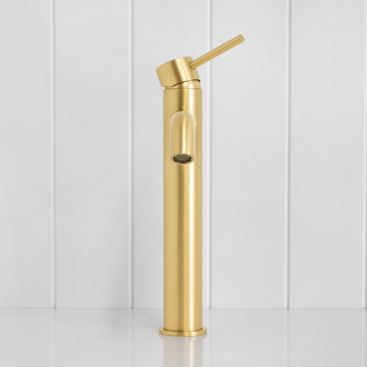 Vienna Tall Basin Mixer Brushed Brass