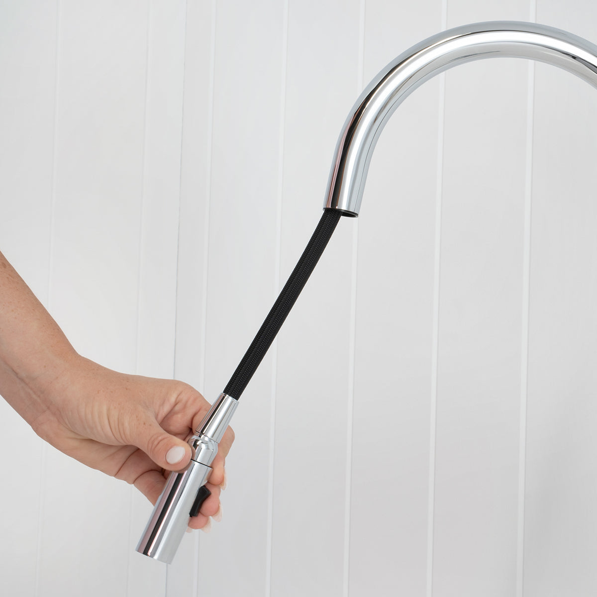 Porto Pull-Out Kitchen Mixer Chrome
