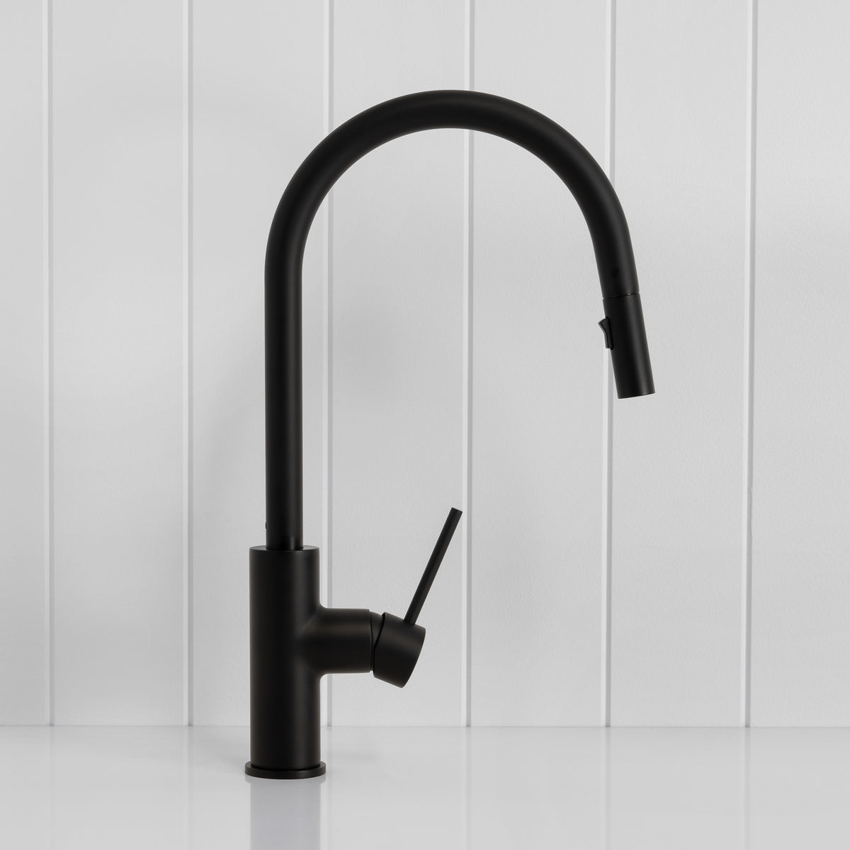 Porto Pull-Out Kitchen Mixer Matte Black