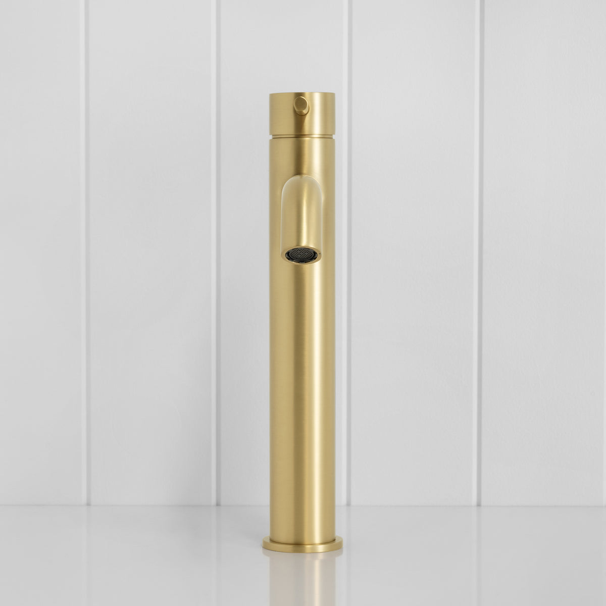 Vienna Tall Basin Mixer Brushed Brass