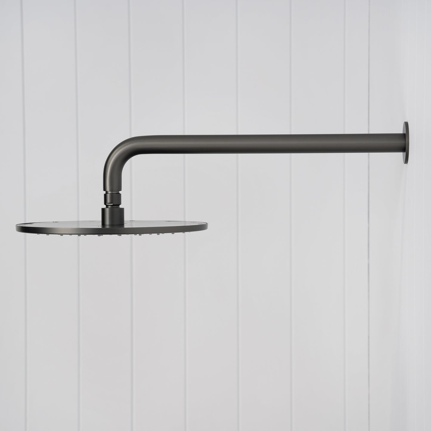 Bordeaux Wall Mounted Shower Head with Arm Gunmetal