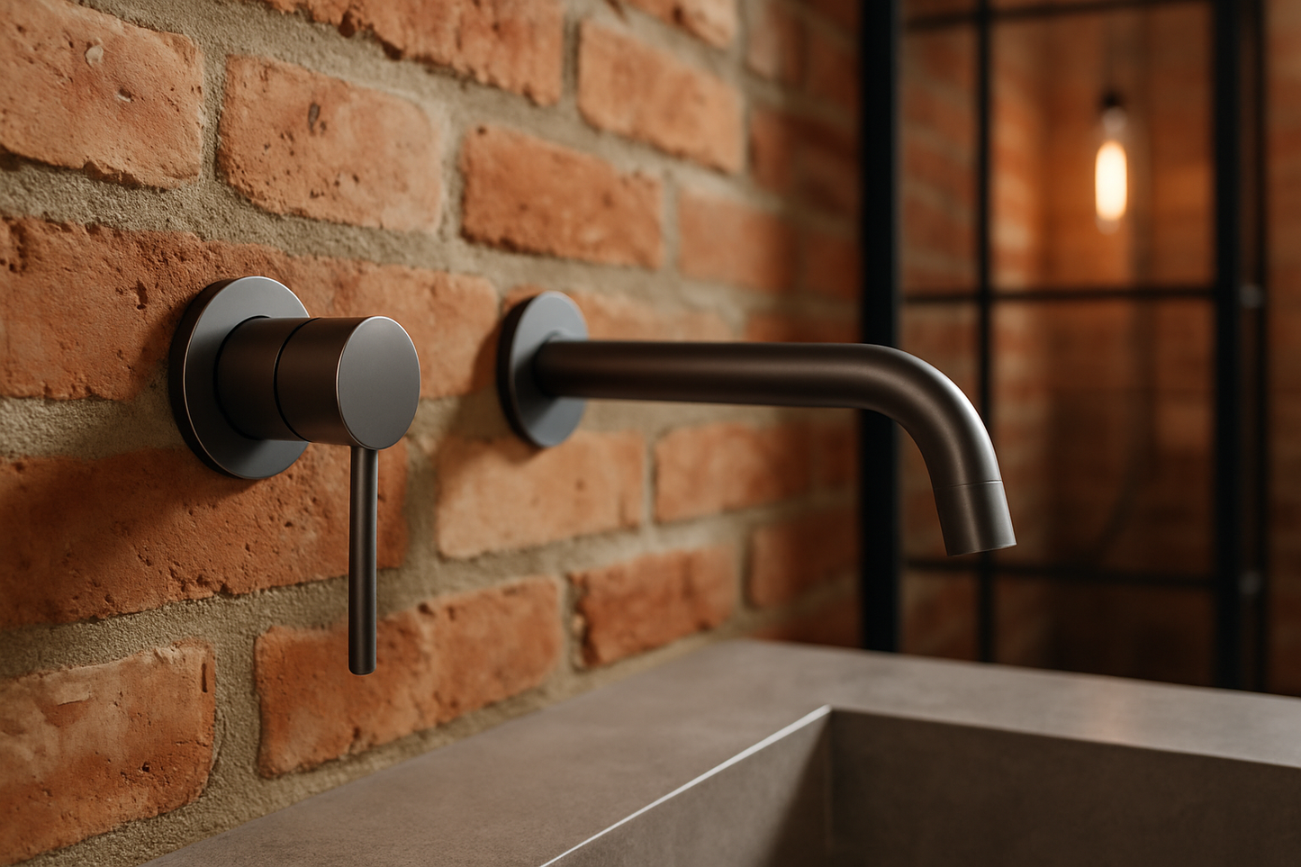 Milano Wall Spout Plus Wall Mixer - Brushed Nickel