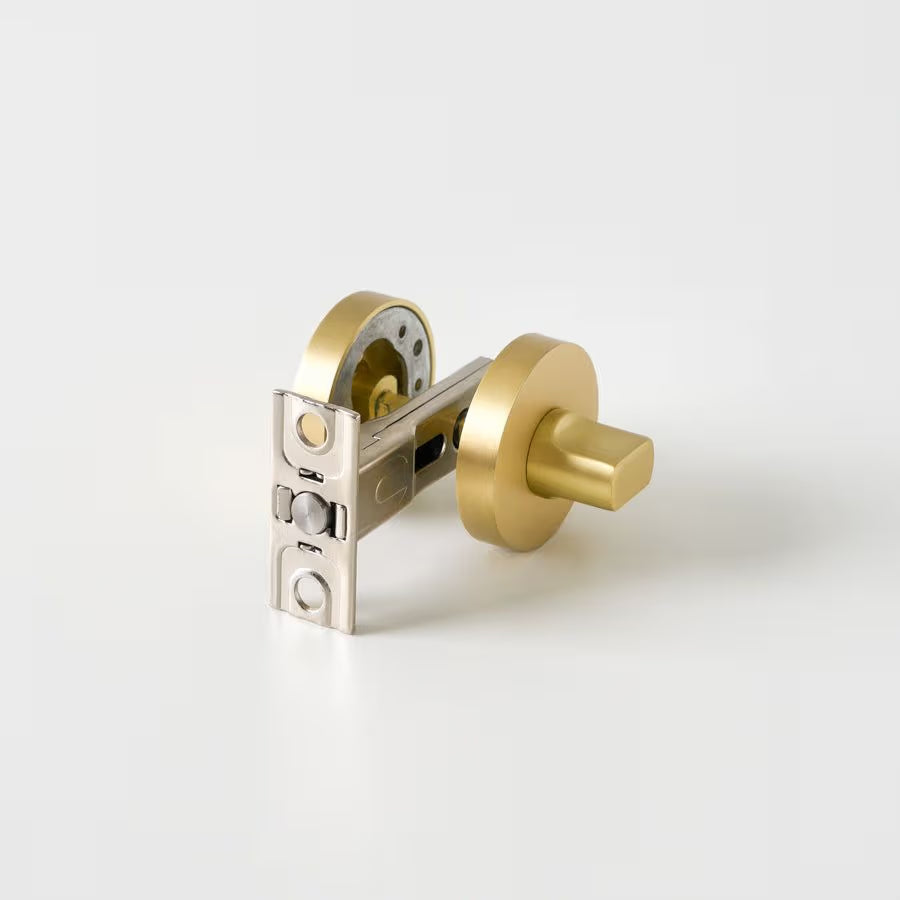 Prague Door Lock Brushed Brass