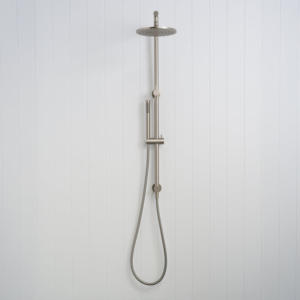 Corsica Dual Shower Head Brushed Nickel