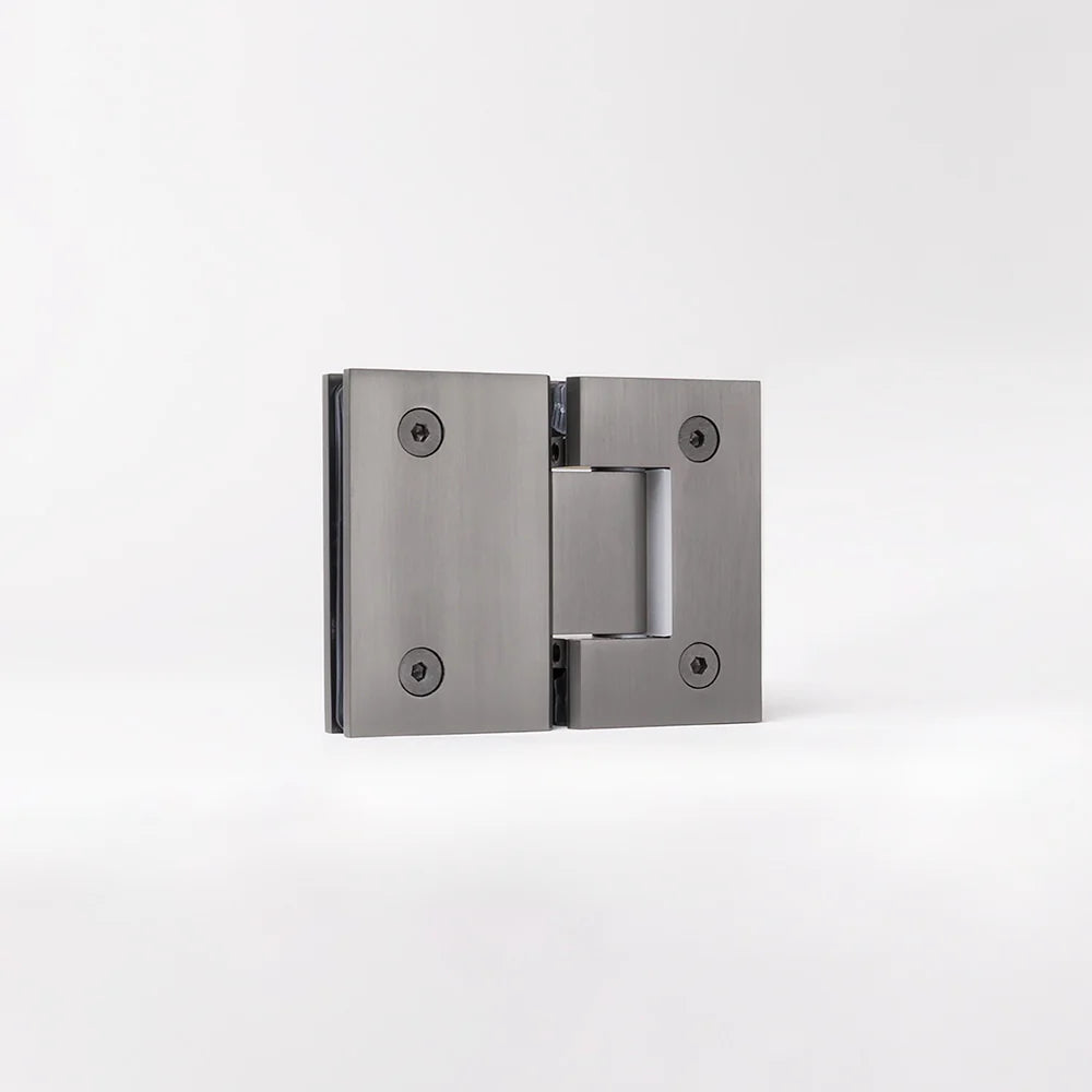 Geneva Shower Hinge Glass to Glass Gunmetal