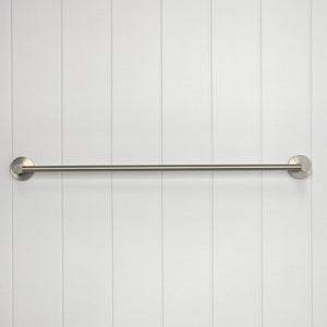 Provence 600mm Single Towel Rail — Brushed Nickel