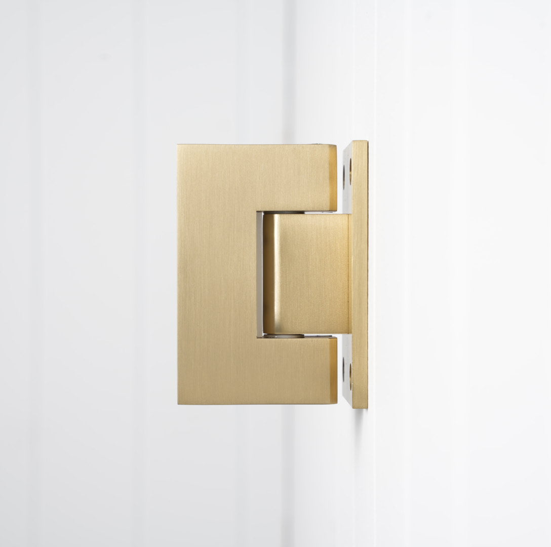 Rennes Shower Hinge Glass to Wall Brushed Brass
