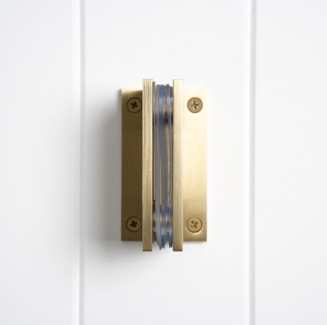 Rennes Shower Hinge Glass to Wall Brushed Brass