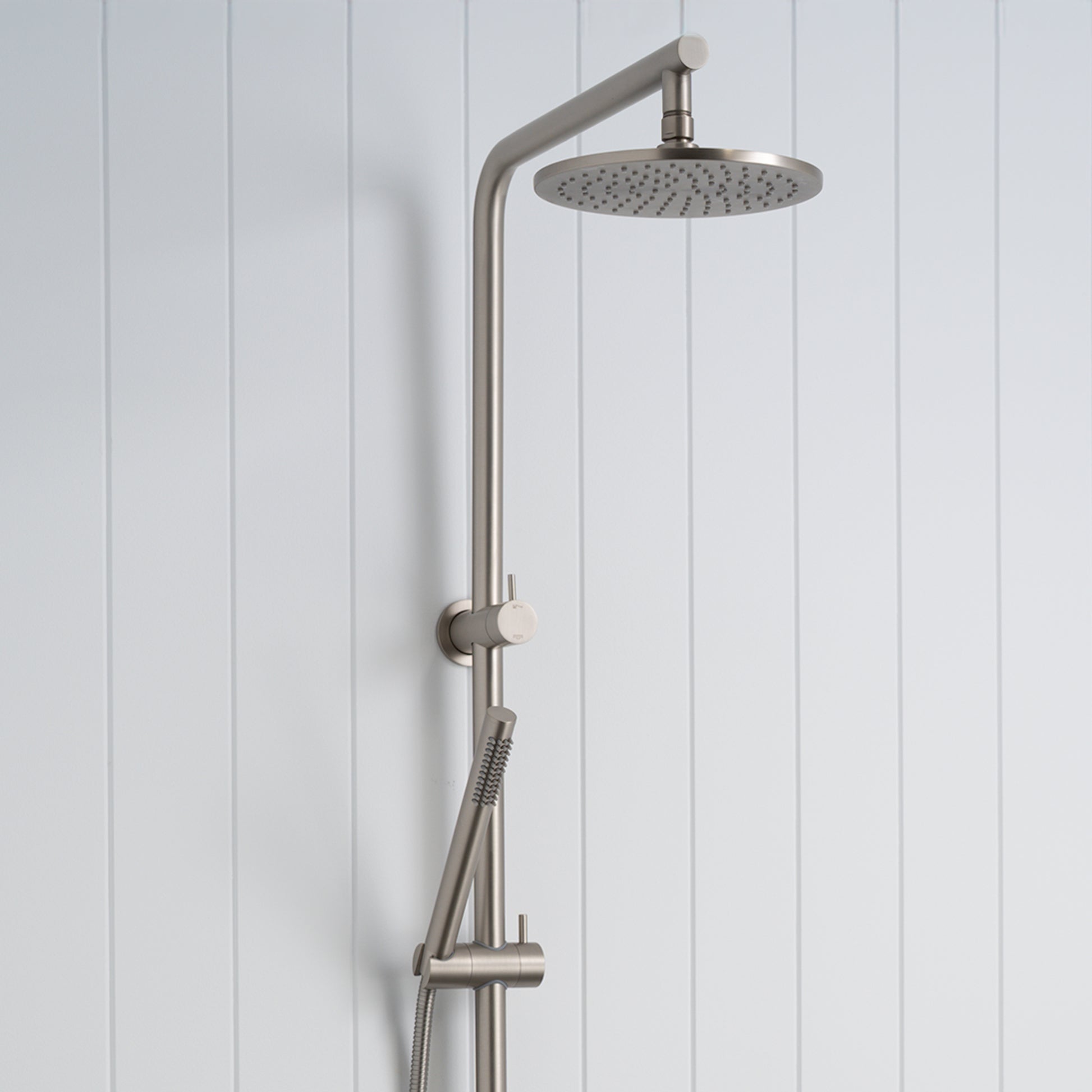 Corsica Dual Shower Head Brushed Nickel