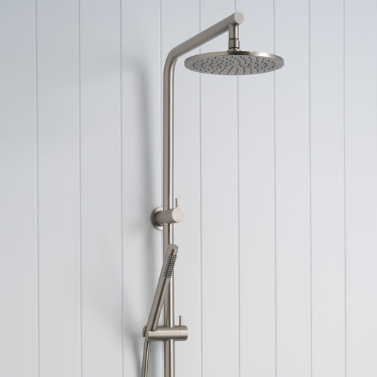 Corsica Dual Shower Head Brushed Nickel