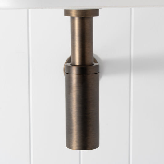 Firenze Basin Bottle Trap - Antique Brass