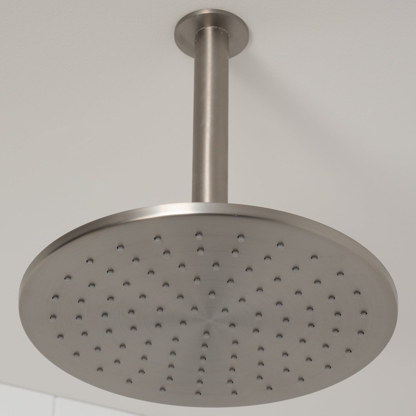 Lyon Ceiling Shower Arm and Head Brushed Nickel