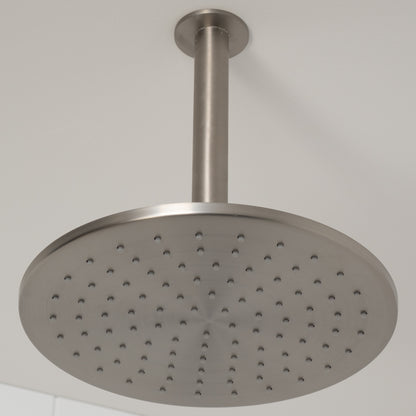 Lyon Ceiling Shower Arm and Head Brushed Nickel