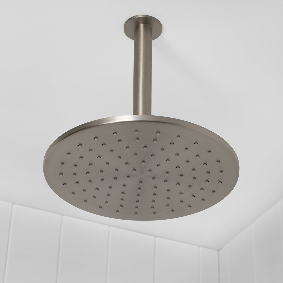 Lyon Ceiling Shower Arm and Head Brushed Nickel