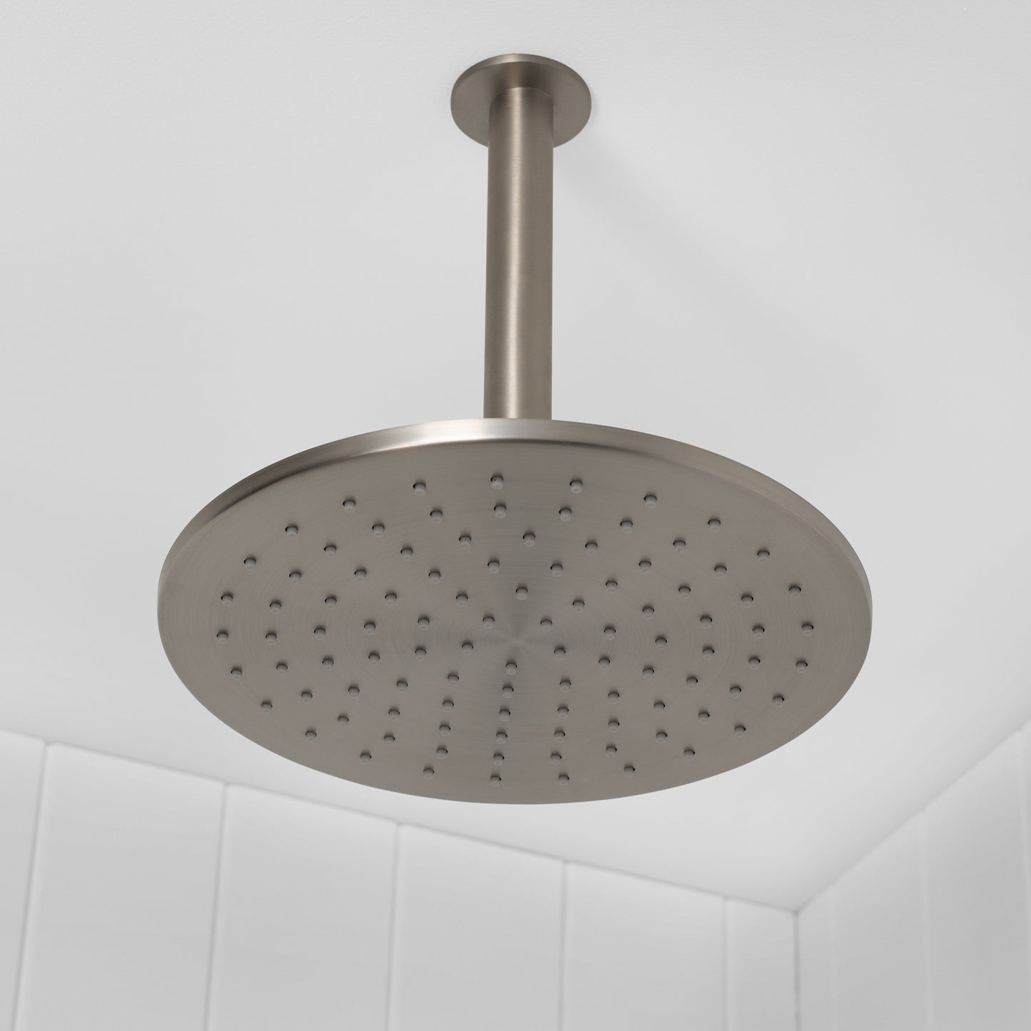 Lyon Ceiling Shower Arm and Head Brushed Nickel