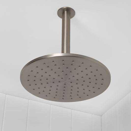 Lyon Ceiling Shower Arm and Head Brushed Nickel