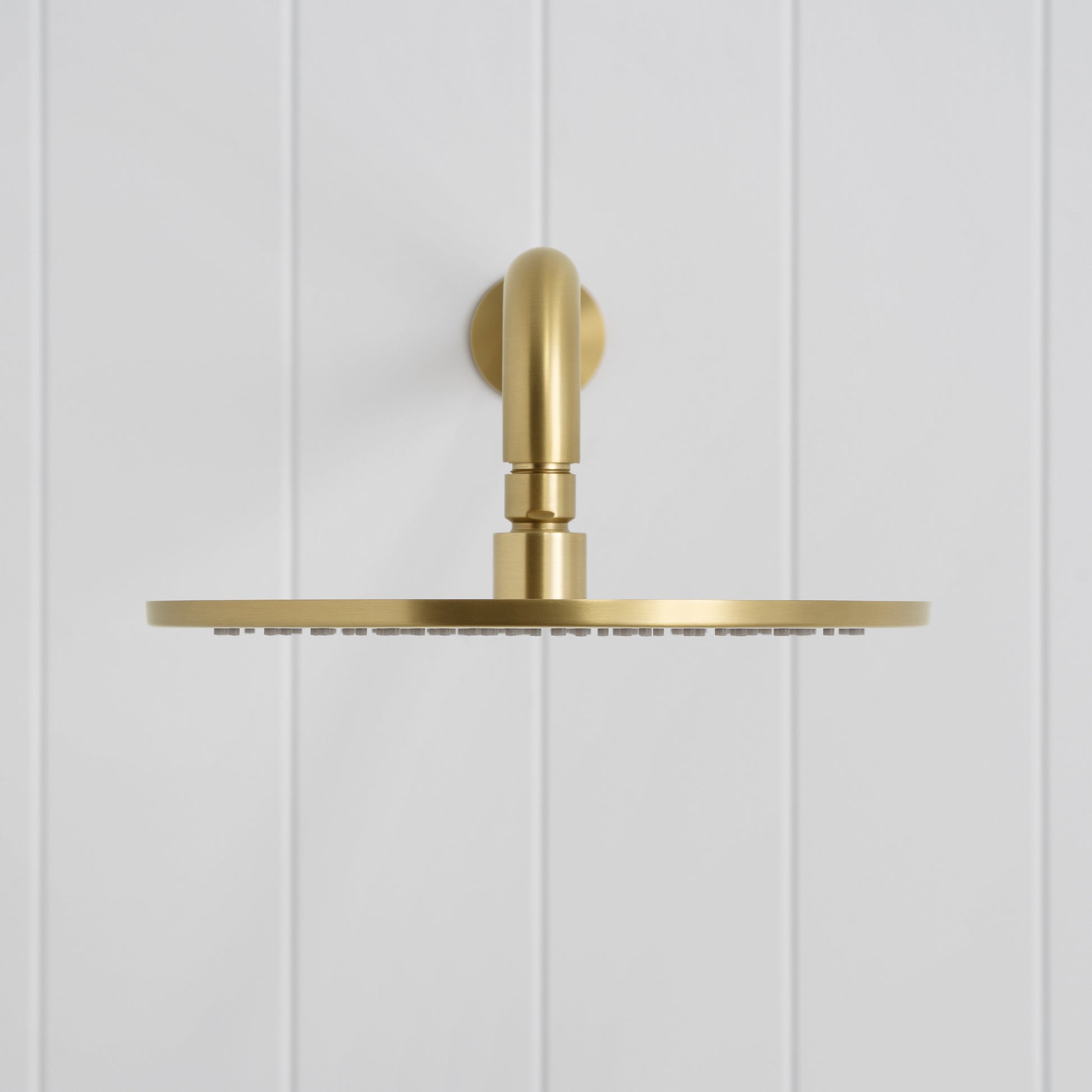 Bordeaux Wall Mounted Shower Head with Arm Brushed Brass