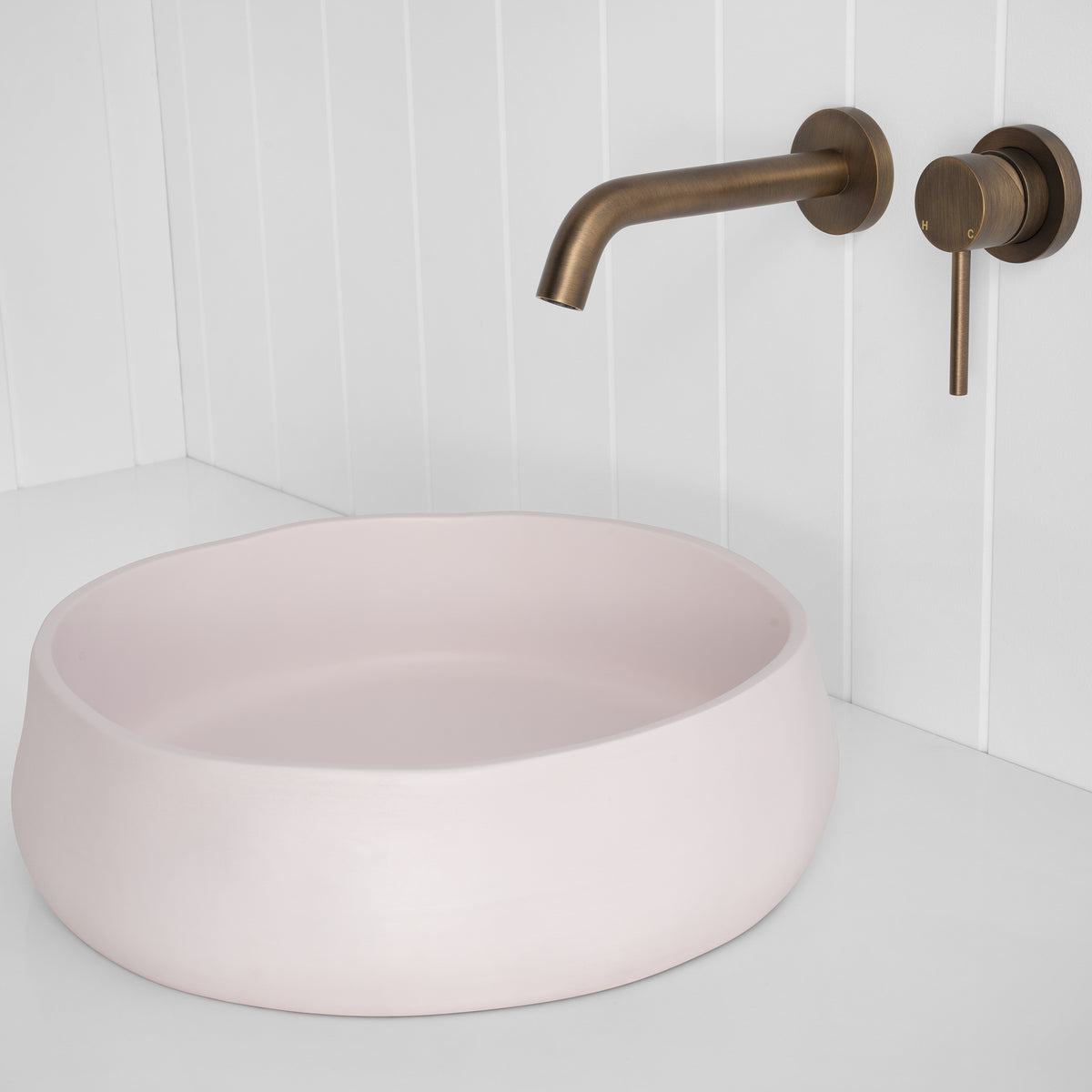 Milano Wall Spout Plus Wall Mixer - Antique Brass