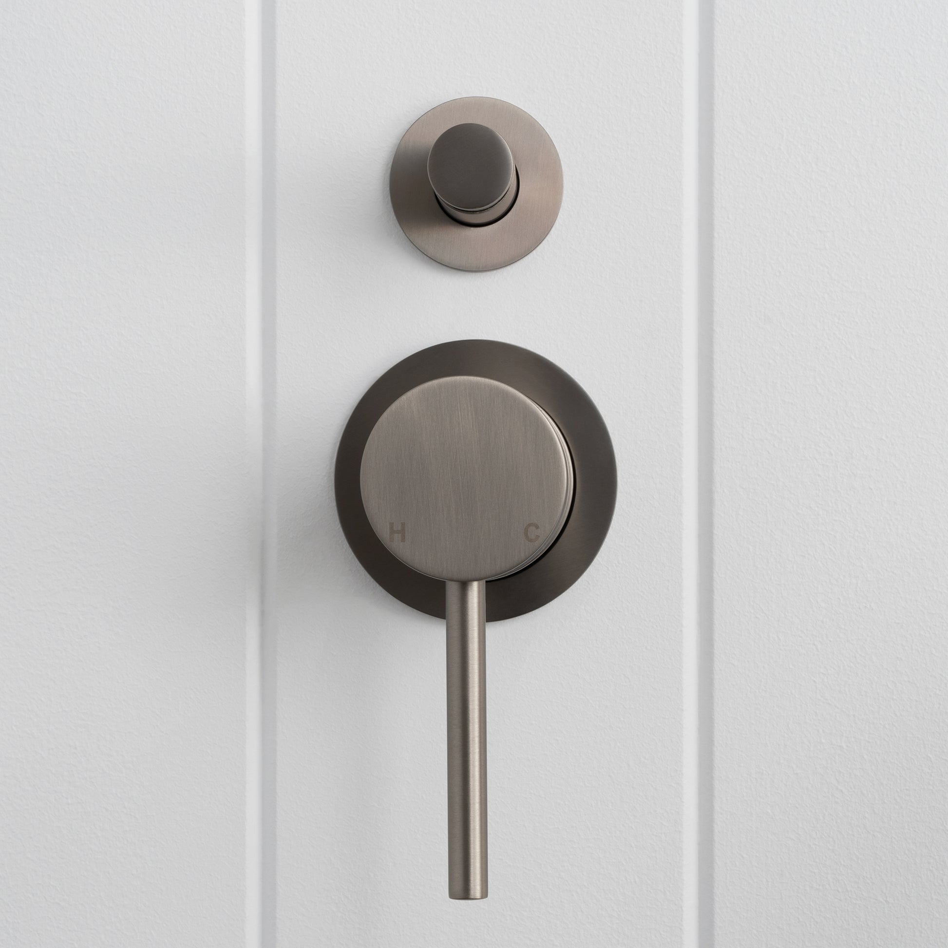 Cannes Shower Diverter and Mixer Brushed Nickel