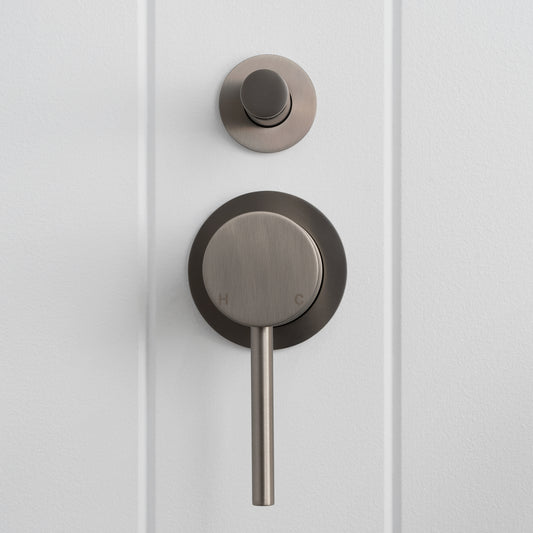 Cannes Shower Diverter and Mixer Brushed Nickel