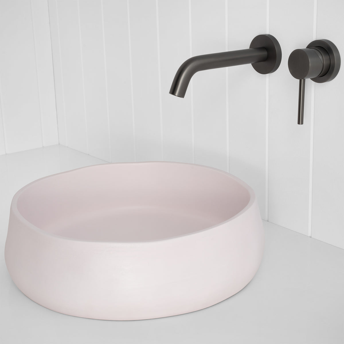 Milano Wall Spout Plus Wall Mixer -Gunmetal