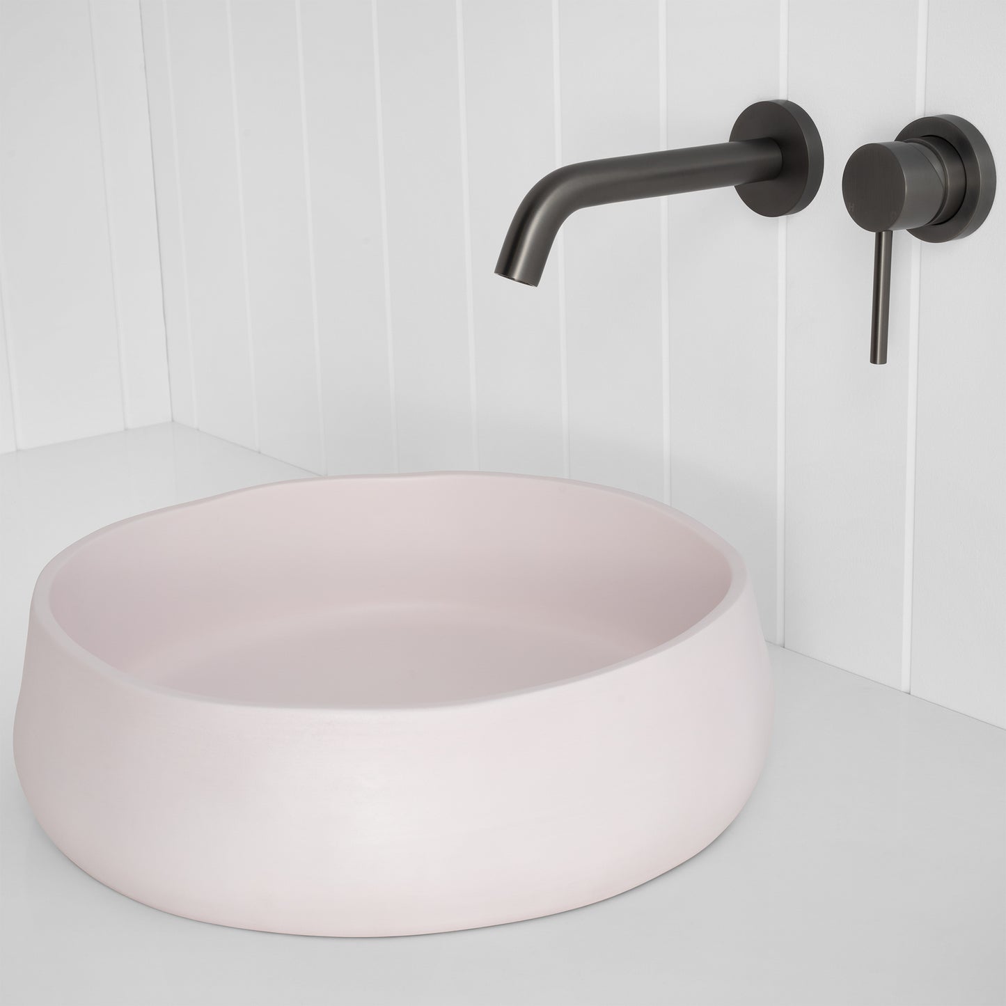 Milano Wall Spout Plus Wall Mixer -Gunmetal
