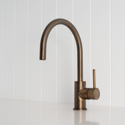 Como Kitchen Mixer Tap - Antique Brass