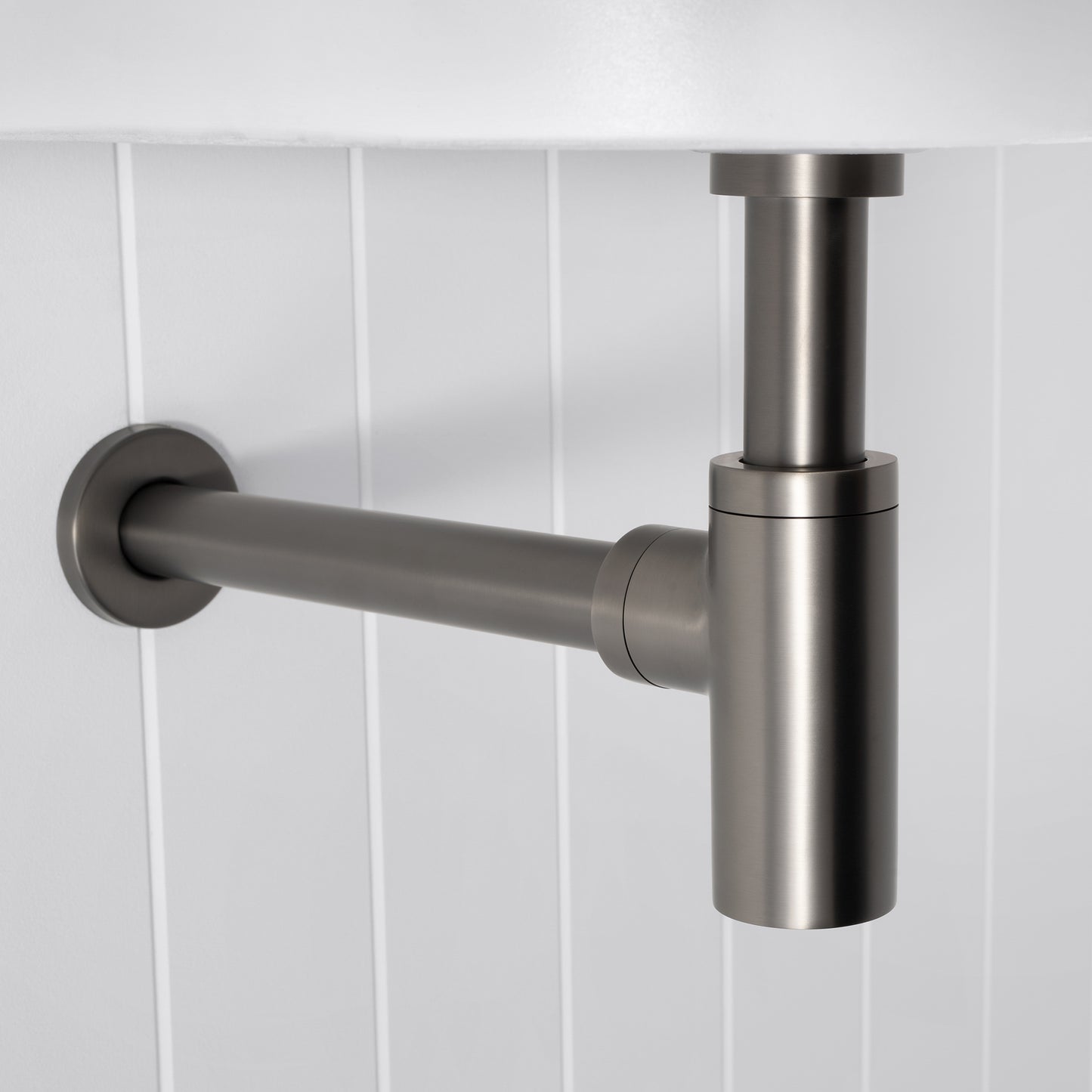 Firenze Basin Bottle Trap Brushed Gunmetal