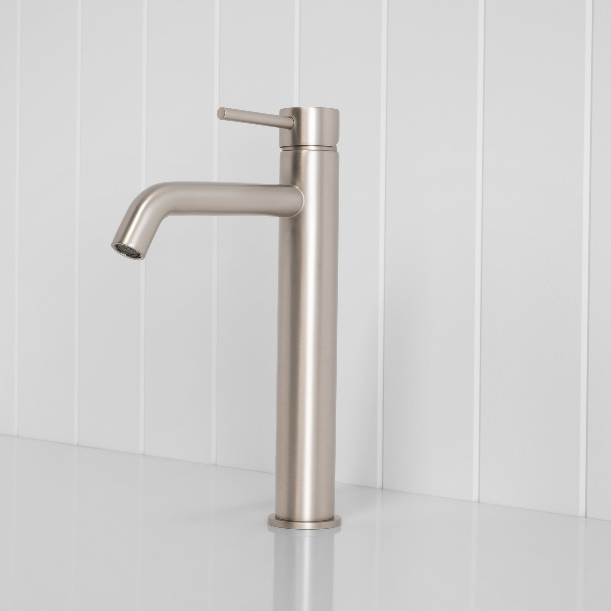 Vienna Tall Basin Mixer Brushed Nickel