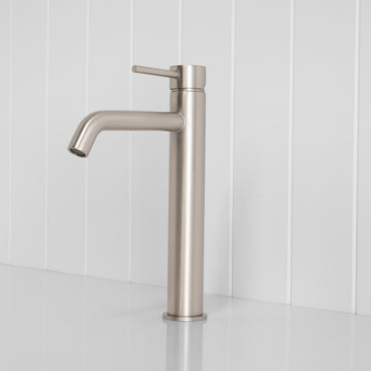 Vienna Tall Basin Mixer Brushed Nickel
