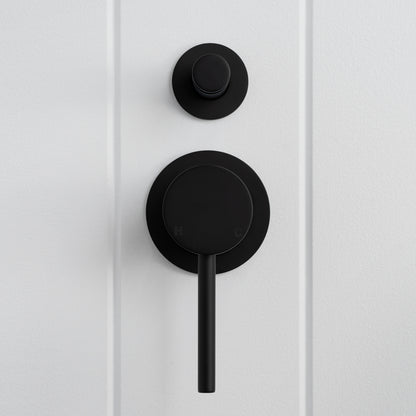 Cannes Shower Diverter and Mixer Matte Black