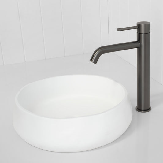 Vienna Tall Basin Mixer Gunmetal