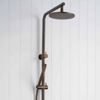 Corsica Dual Shower Head Antique Brass