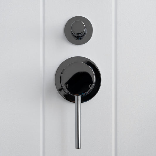 Cannes Shower Diverter and Mixer Chrome
