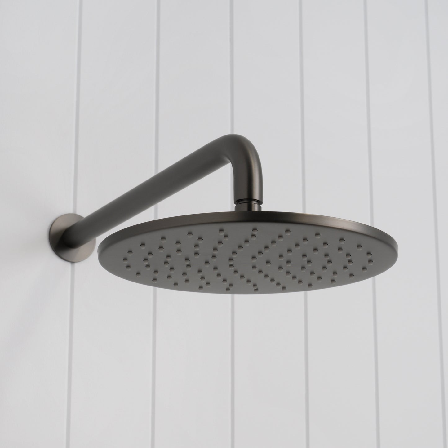 Bordeaux Wall Mounted Shower Head with Arm Gunmetal