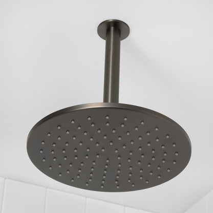 Lyon Ceiling Shower Arm and Head Gunmetal