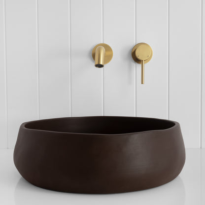 Milano Wall Spout Plus Wall Mixer Brushed Brass
