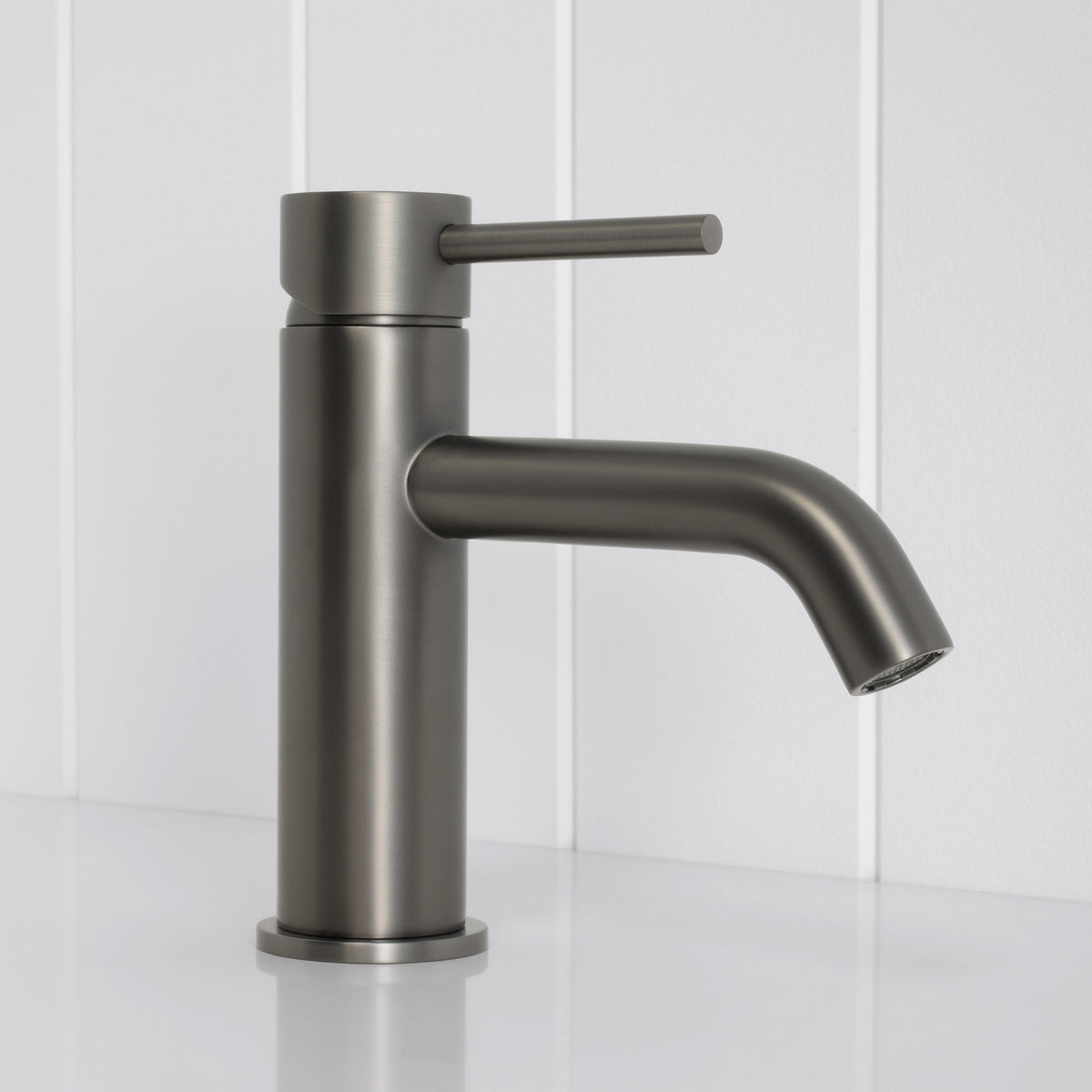 Vienna Short Basin Mixer Brushed Gunmetal