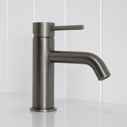 Vienna Short Basin Mixer Brushed Gunmetal