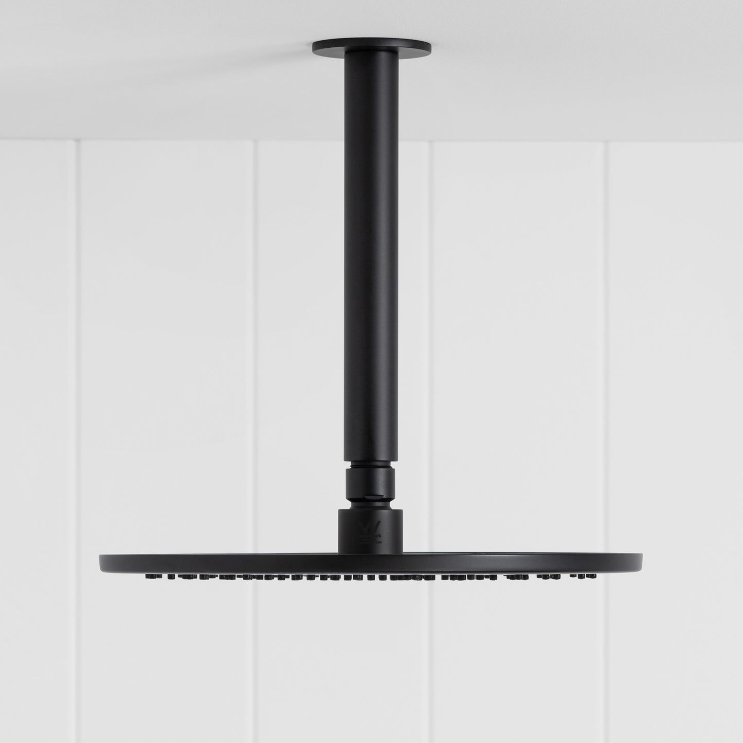 Lyon Ceiling Shower Arm and Head Matte Black