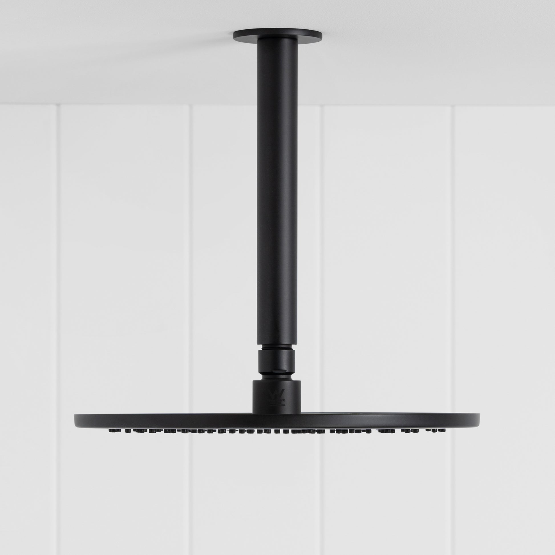 Lyon Ceiling Shower Arm and Head Matte Black