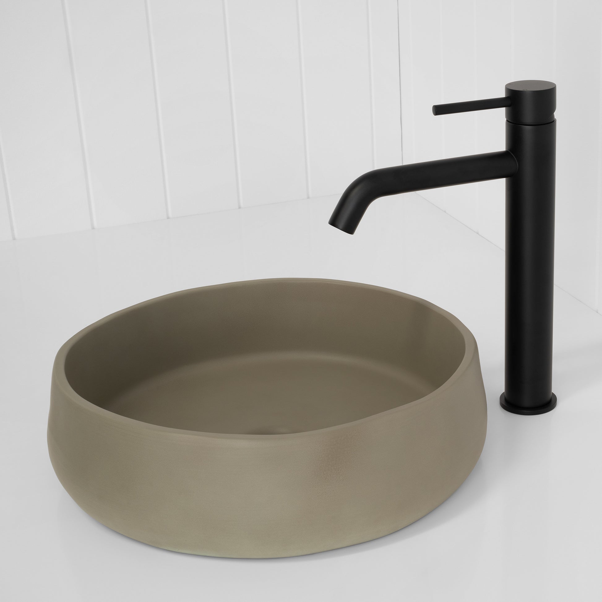 Vienna Tall Basin Mixer Matte Black