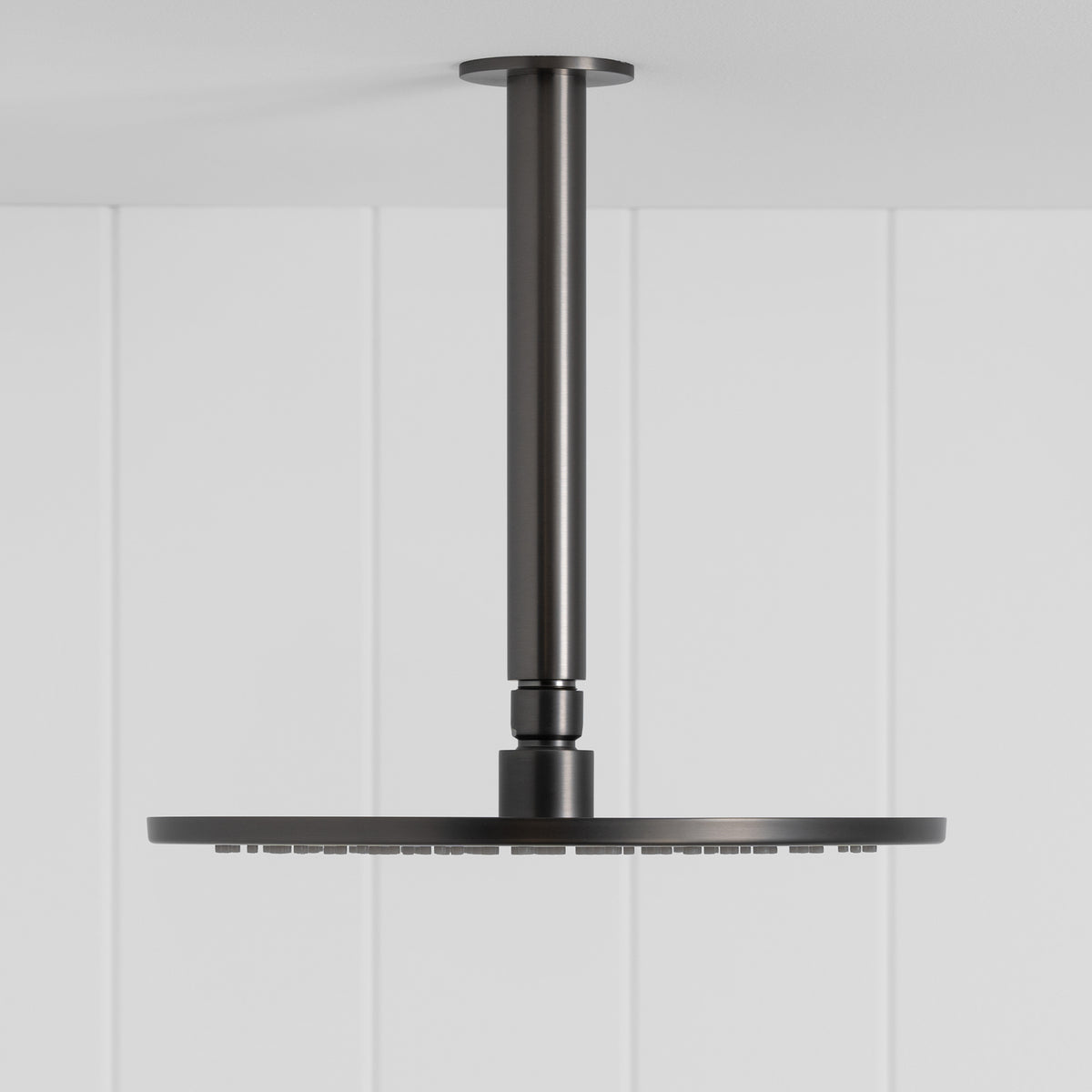 Lyon Ceiling Shower Arm and Head Gunmetal