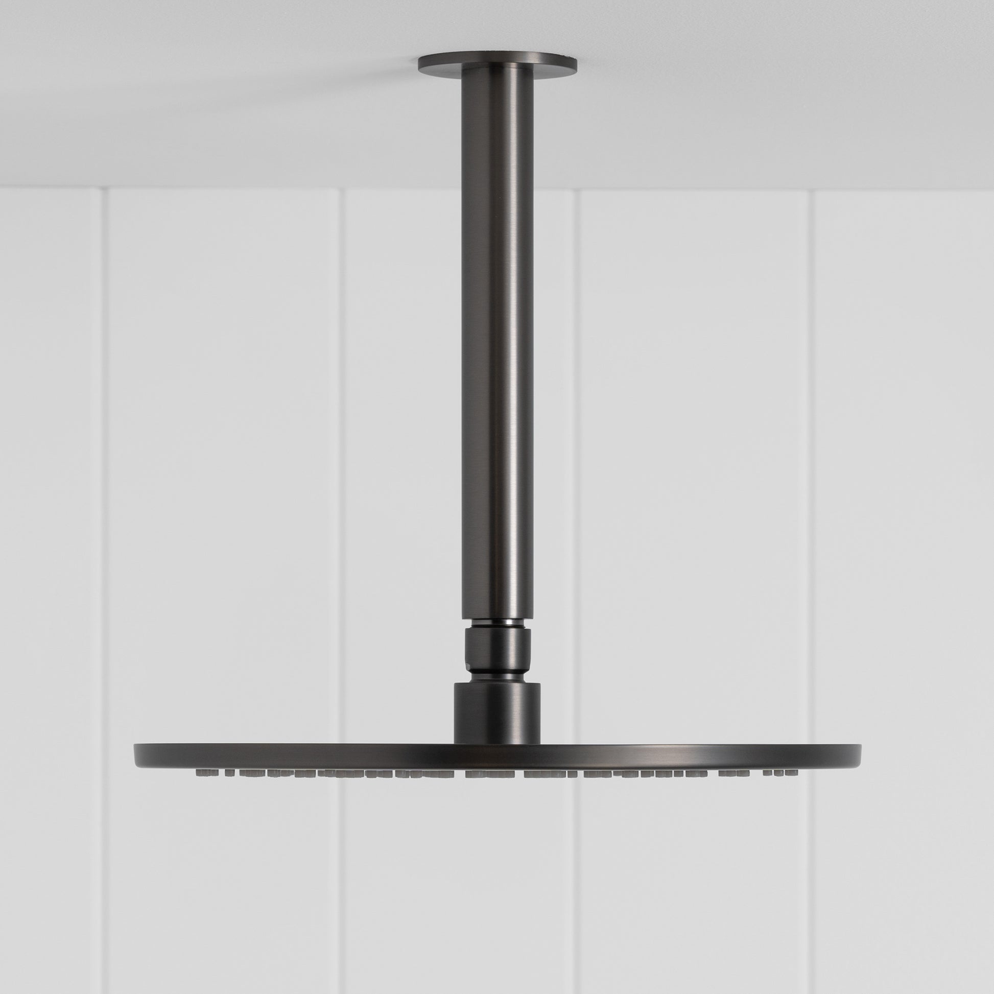 Lyon Ceiling Shower Arm and Head Gunmetal