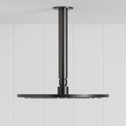 Lyon Ceiling Shower Arm and Head Gunmetal
