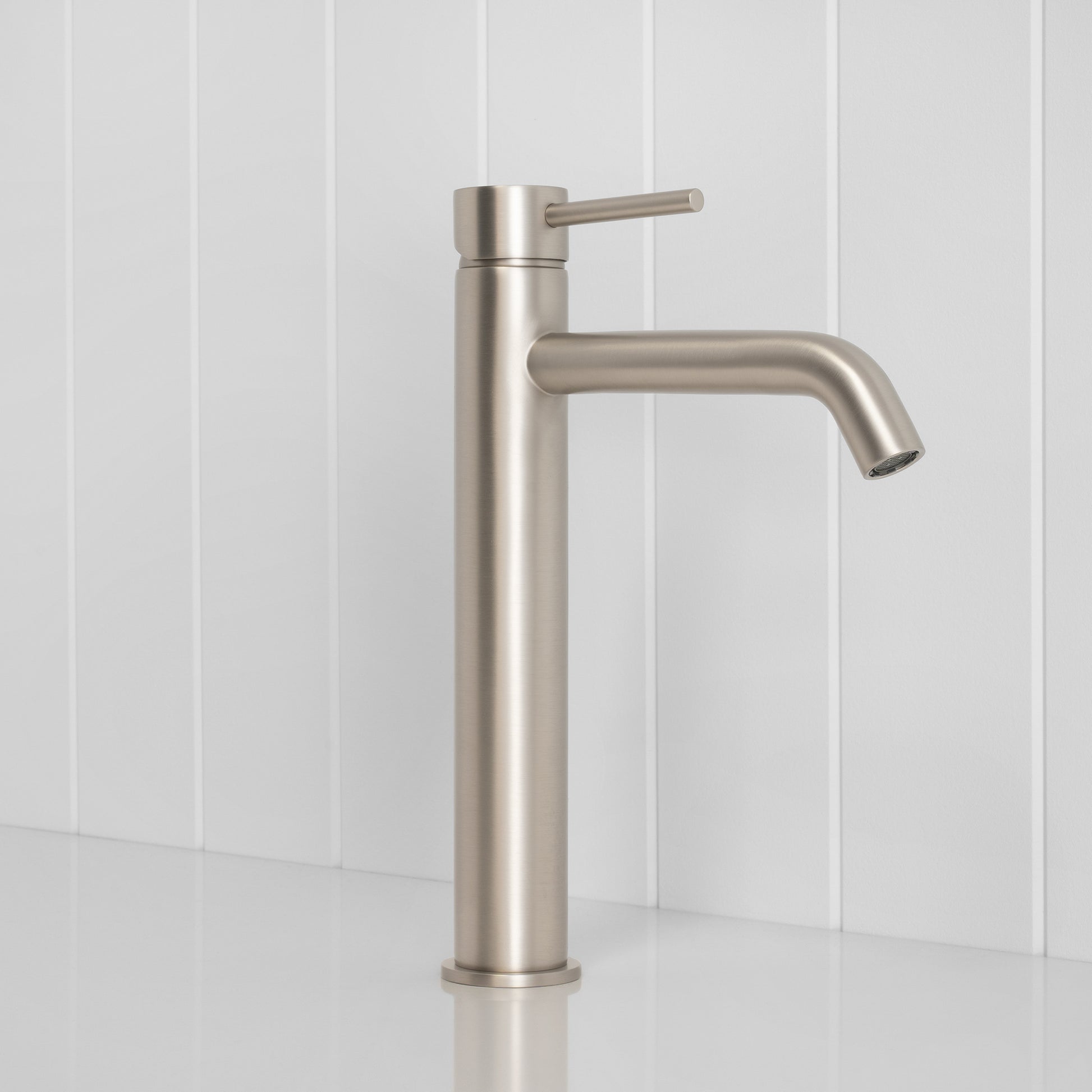 Vienna Tall Basin Mixer Brushed Nickel