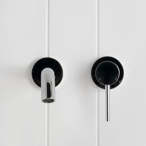 Milano Wall Spout Plus Wall Mixer — Chrome
